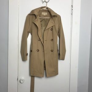Michael Kors Trench Coat with Removable Hood Women